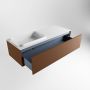 Mondiaz ERIN 120cm badmeubelset onderkast kleur Rust met 1 lade Wastafel RIDGE links 1 kraangat kleur Talc ERIN10315 - Thumbnail 5
