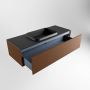Mondiaz ERIN 120cm badmeubelset onderkast kleur Rust met 1 lade Wastafel RIDGE midden 1 kraangat kleur Urban ERIN11062 - Thumbnail 5