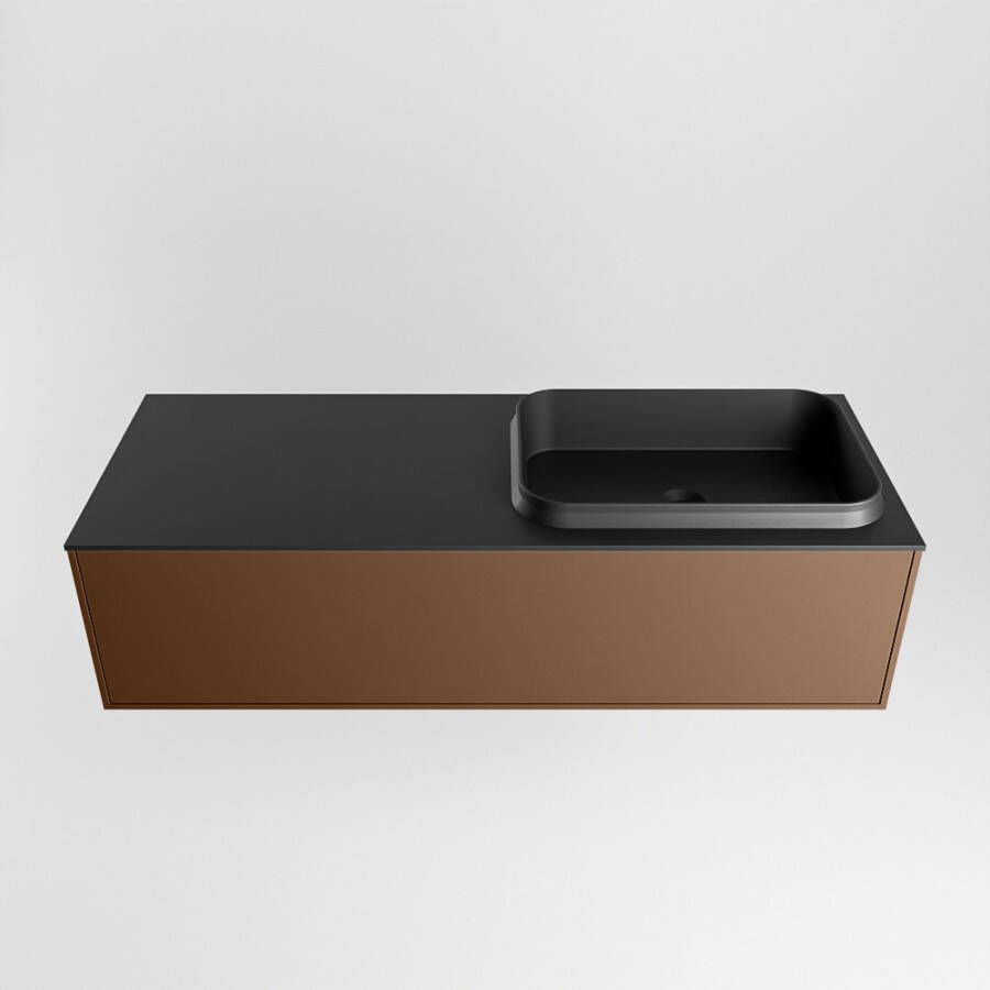 Mondiaz Erin badmeubel 120cm Rust Ridge wastafel Urban Rechts zonder kraangat