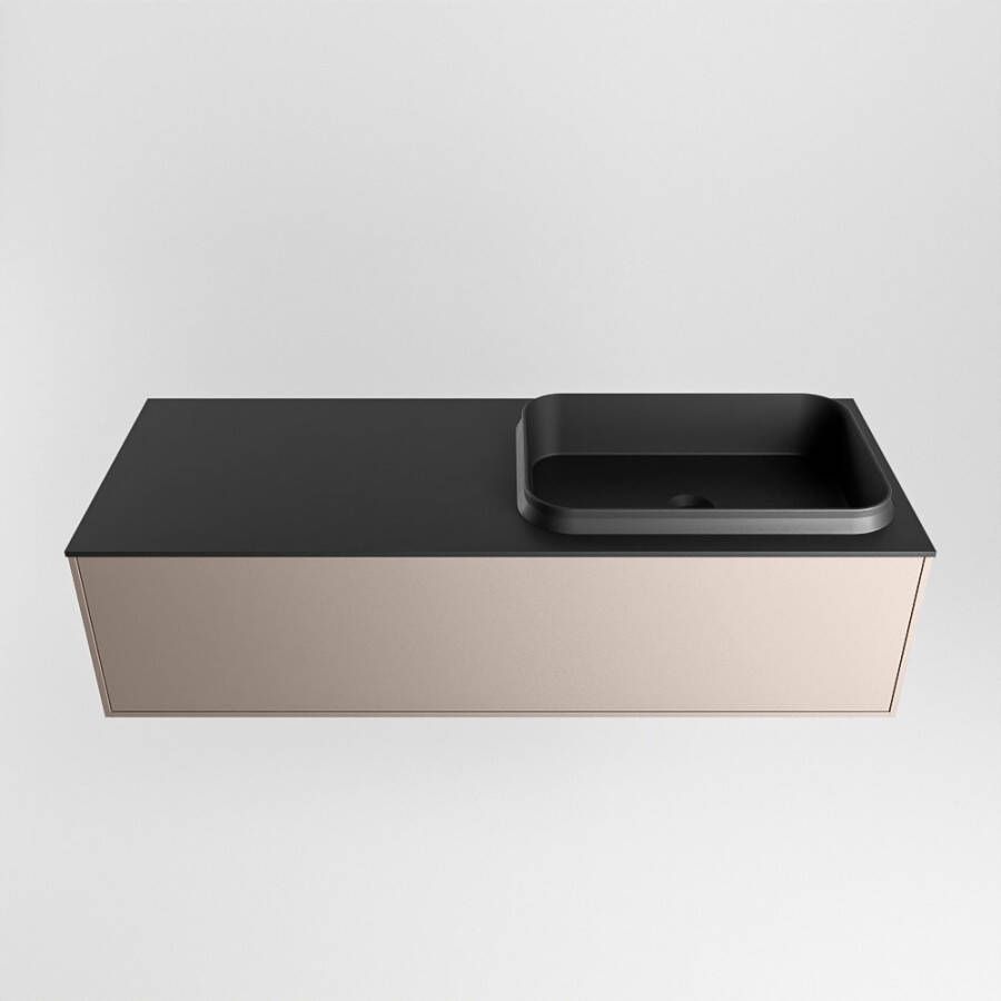 Mondiaz Erin badmeubel 120cm Smoke Ridge wastafel Urban Rechts zonder kraangat