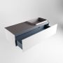 Mondiaz ERIN 120cm badmeubelset onderkast kleur Talc met 1 lade Wastafel RIDGE rechts 1 kraangat kleur Dark grey ERIN11506 - Thumbnail 5