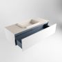 Mondiaz ERIN 120cm badmeubelset onderkast kleur Talc met 1 lade Wastafel RIDGE midden 1 kraangat kleur Linen ERIN12252 - Thumbnail 5