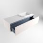 Mondiaz ERIN 120cm badmeubelset onderkast kleur Underlayment met 1 lade Wastafel RIDGE rechts zonder kraangaten kleur Talc ERIN10653 - Thumbnail 5