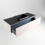 Mondiaz Badkamermeubelset Erin 120 cm met 1 Lade met RIDGE Wastafel Midden Urban Zonder Kraangaten Greeploos Mat Underlayment - Thumbnail 5