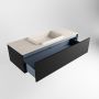 Mondiaz ERIN 120cm badmeubelset onderkast kleur Urban met 1 lade Wastafel RIDGE midden zonder kraangaten kleur Linen ERIN12283 - Thumbnail 5