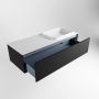 Mondiaz ERIN 120cm badmeubelset onderkast kleur Urban met 1 lade Wastafel RIDGE rechts zonder kraangaten kleur Talc ERIN10041 - Thumbnail 5