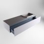 Mondiaz ERIN 150cm badmeubelset onderkast kleur Cale met 1 lade Wastafel RIDGE rechts 1 kraangat kleur Dark grey ERIN11717 - Thumbnail 5