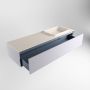 Mondiaz ERIN 150cm badmeubelset onderkast kleur Cale met 1 lade Wastafel RIDGE rechts 1 kraangat kleur Linen ERIN12465 - Thumbnail 5