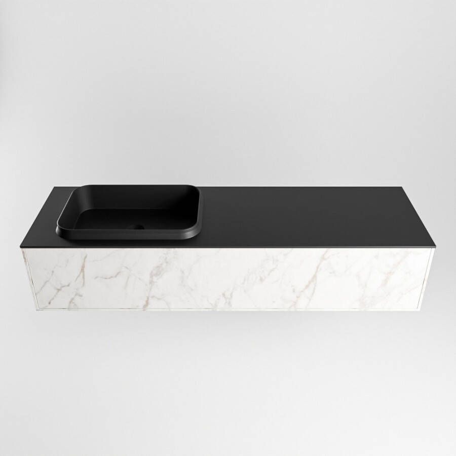 Mondiaz Erin badmeubel 150cm Cararra Ridge wastafel Urban Links met 1 kraangat