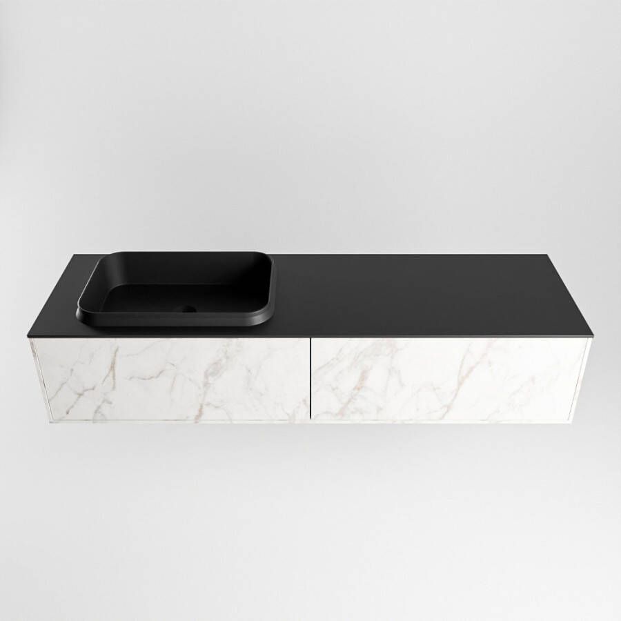 Mondiaz Erin badmeubel 150cm Cararra Ridge wastafel Urban Links met 1 kraangat