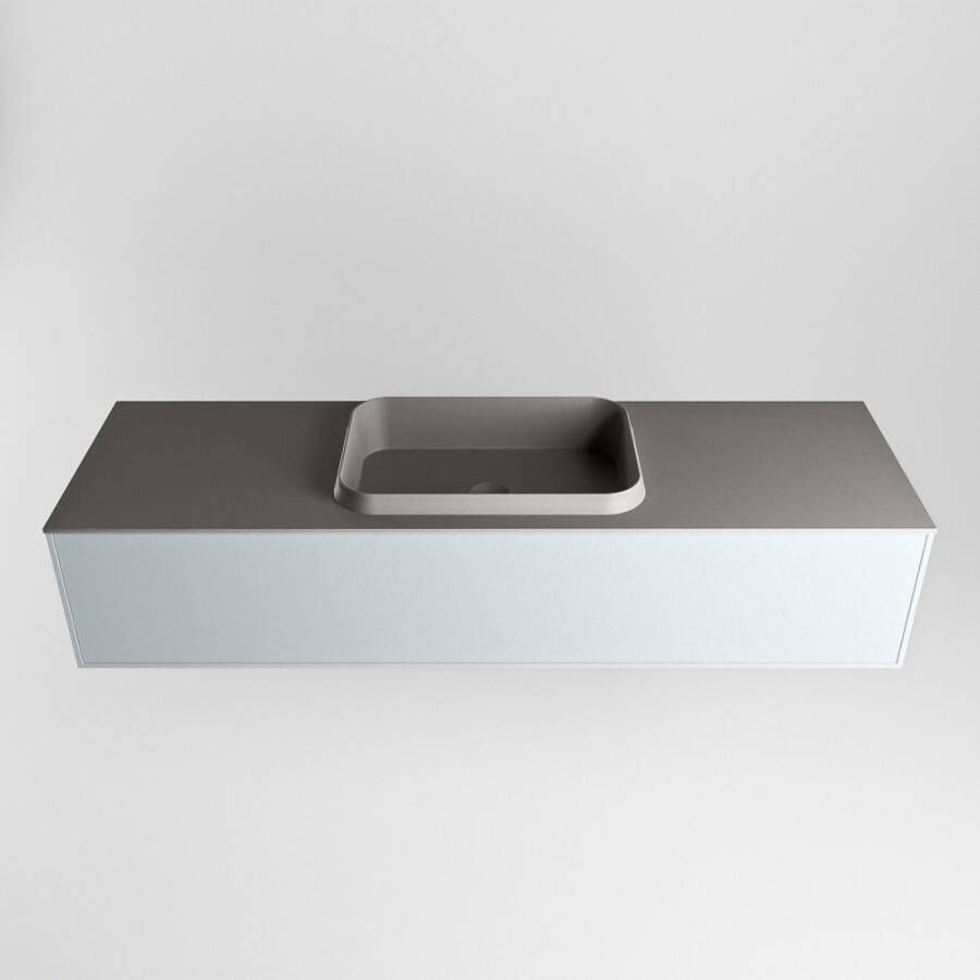 Mondiaz Erin badmeubel 150cm Clay Ridge wastafel Dark Grey Midden zonder kraangat