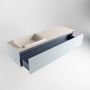 Mondiaz ERIN 150cm badmeubelset onderkast kleur Clay met 1 lade Wastafel RIDGE links 1 kraangat kleur Linen ERIN12396 - Thumbnail 4