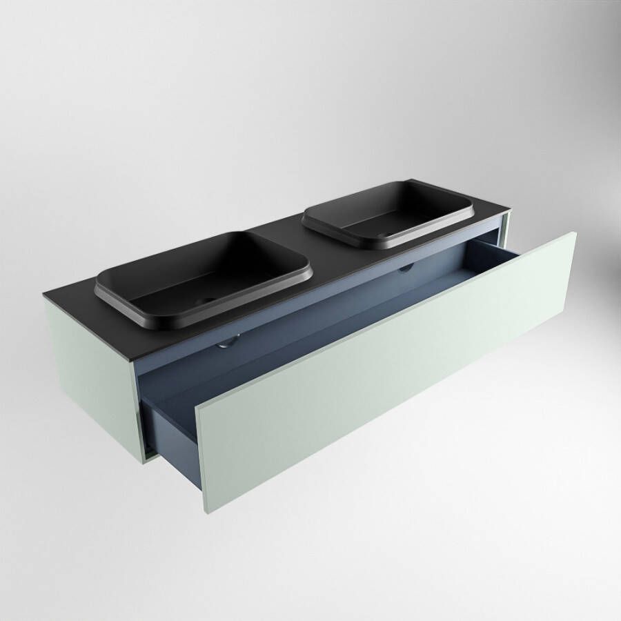 Mondiaz Erin badmeubel 150cm Greey Ridge wastafel Urban Dubbel zonder kraangat