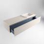 Mondiaz ERIN 150cm badmeubelset onderkast kleur Linen met 1 lade Wastafel RIDGE rechts zonder kraangaten kleur Linen ERIN12325 - Thumbnail 5