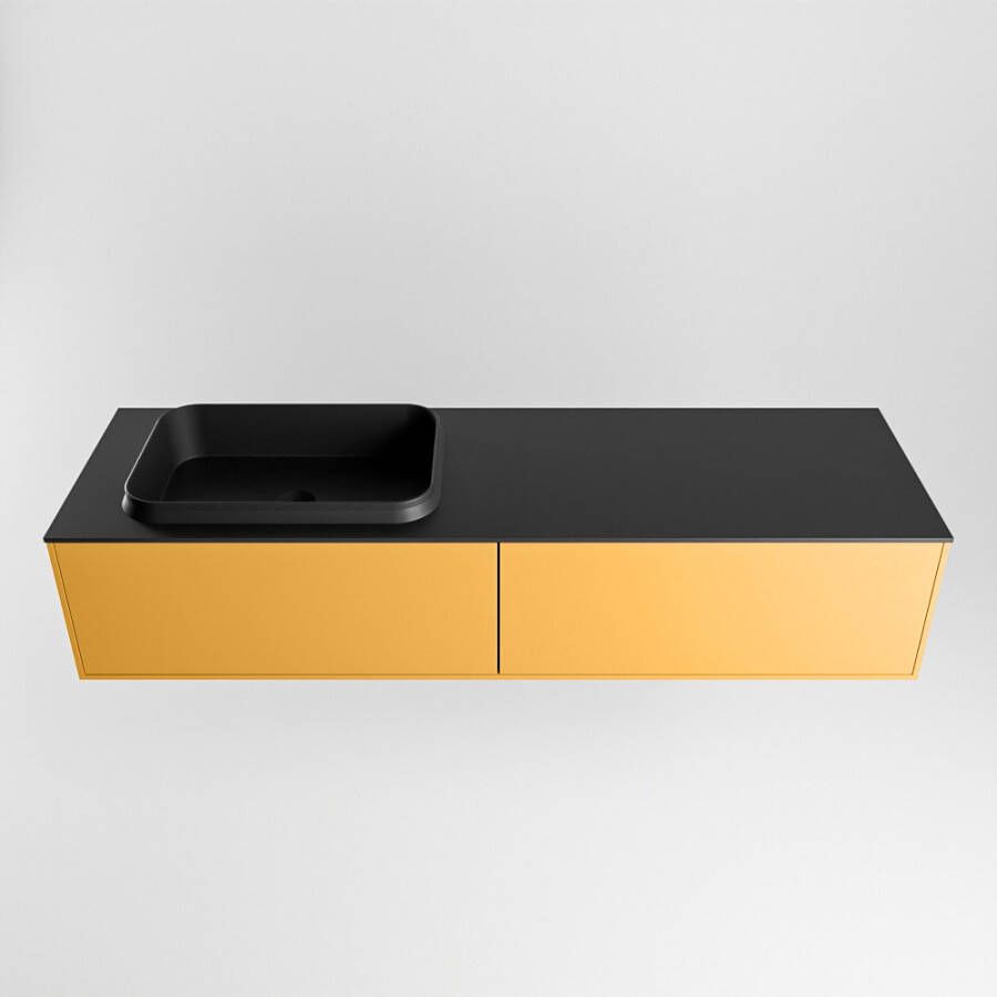 Mondiaz Erin badmeubel 150cm Ocher Ridge wastafel Urban Links zonder kraangat