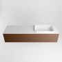 Mondiaz ERIN 150cm badmeubelset onderkast kleur Rust met 1 lade Wastafel RIDGE rechts 1 kraangat kleur Talc ERIN10323 - Thumbnail 4