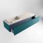 Mondiaz ERIN 150cm badmeubelset onderkast kleur Smag met 1 lade Wastafel RIDGE links 1 kraangat kleur Linen ERIN12702 - Thumbnail 5