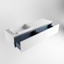 Mondiaz ERIN 150cm badmeubelset onderkast kleur Talc met 2 lades Wastafel RIDGE links 1 kraangat kleur Talc ERIN10026 - Thumbnail 5