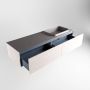 Mondiaz ERIN 150cm badmeubelset onderkast kleur Underlayment met 2 lades Wastafel RIDGE rechts zonder kraangaten kleur Dark grey ERIN12166 - Thumbnail 5