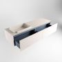 Mondiaz ERIN 150cm badmeubelset onderkast kleur Underlayment met 2 lades Wastafel RIDGE links 1 kraangat kleur Linen ERIN12916 - Thumbnail 5