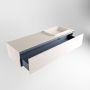 Mondiaz ERIN 150cm badmeubelset onderkast kleur Underlayment met 1 lade Wastafel RIDGE rechts zonder kraangaten kleur Linen ERIN12903 - Thumbnail 5
