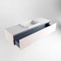 Mondiaz ERIN 150cm badmeubelset onderkast kleur Underlayment met 1 lade Wastafel RIDGE midden 1 kraangat kleur Talc ERIN10661 - Thumbnail 5