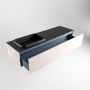 Mondiaz Badkamermeubelset Erin 150 cm met 1 Lade met RIDGE Wastafel Links Urban met 1 kraangat Greeploos Mat Underlayment - Thumbnail 5