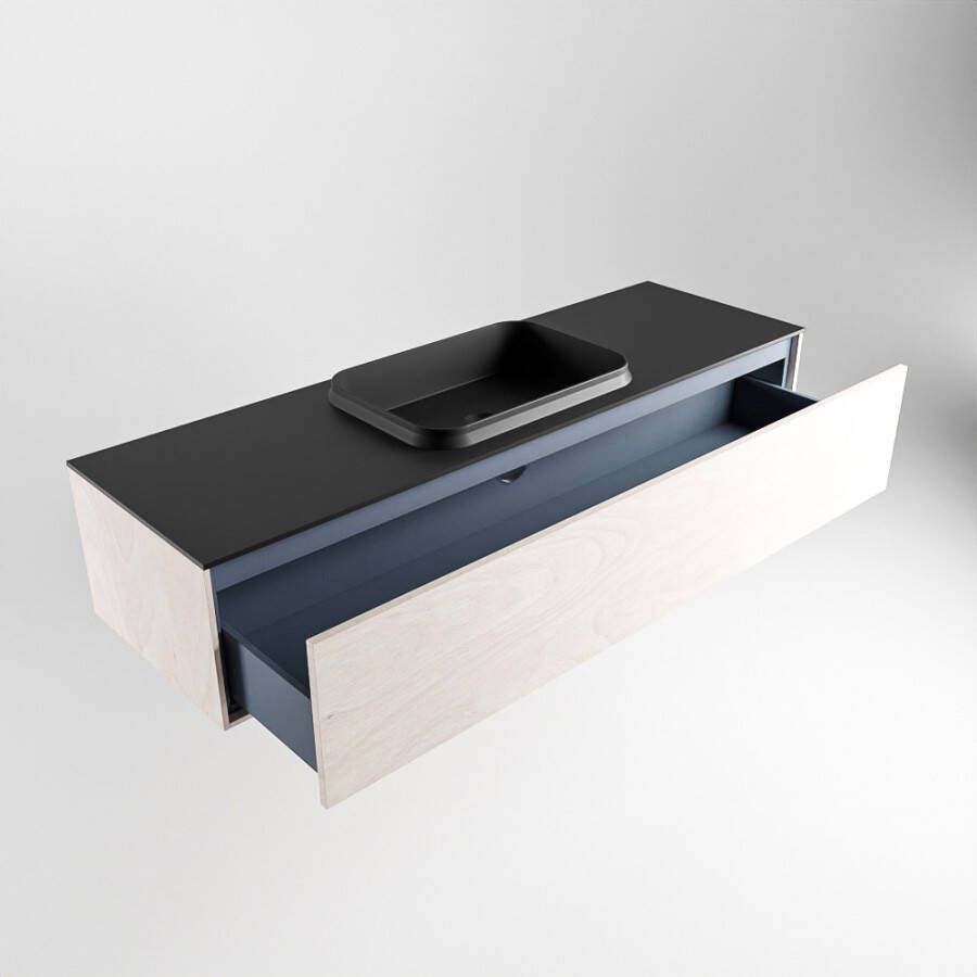 Mondiaz Erin badmeubel 150cm Underlayment Ridge wastafel Urban Midden zonder kraangat