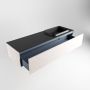 Mondiaz Badkamermeubelset Erin 150 cm met 1 Lade met RIDGE Wastafel Rechts Urban met 1 kraangat Greeploos Mat Underlayment - Thumbnail 5