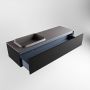 Mondiaz ERIN 150cm badmeubelset onderkast kleur Urban met 1 lade Wastafel RIDGE links 1 kraangat kleur Dark grey ERIN11546 - Thumbnail 5
