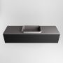 Mondiaz ERIN 150cm badmeubelset onderkast kleur Urban met 1 lade Wastafel RIDGE midden zonder kraangaten kleur Dark grey ERIN11541 - Thumbnail 4