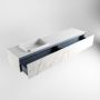 Mondiaz ERIN 200cm badmeubelset onderkast kleur carrara met 2 lades Wastafel RIDGE links 1 kraangat kleur Talc ERIN10746 - Thumbnail 5