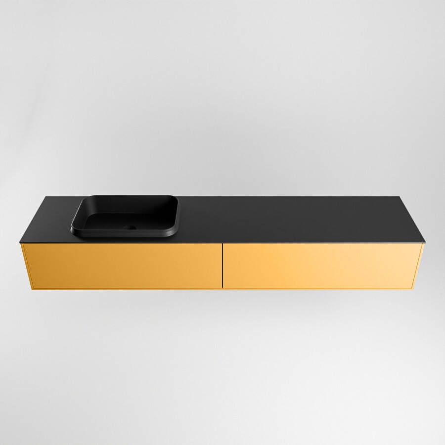 Mondiaz Erin badmeubel 200cm Ocher Ridge wastafel Urban Links zonder kraangat