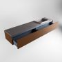 Mondiaz ERIN 200cm badmeubelset onderkast kleur Rust met 2 lades Wastafel RIDGE rechts zonder kraangaten kleur Dark grey ERIN11832 - Thumbnail 5