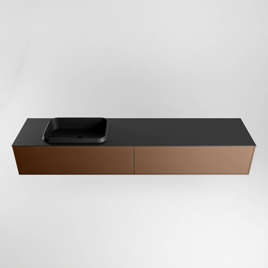 Mondiaz Erin badmeubel 200cm Rust Ridge wastafel Urban Links zonder kraangat