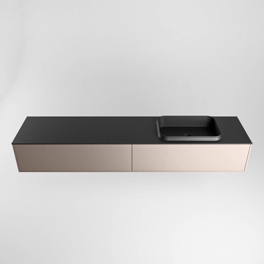 Mondiaz Erin badmeubel 200cm Smoke Ridge wastafel Urban Rechts zonder kraangat