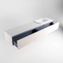Mondiaz ERIN 200cm badmeubelset onderkast kleur Underlayment met 2 lades Wastafel RIDGE rechts 1 kraangat kleur Talc ERIN10679 - Thumbnail 5