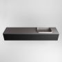 Mondiaz ERIN 200cm badmeubelset onderkast kleur Urban met 2 lades Wastafel RIDGE rechts zonder kraangaten kleur Dark grey ERIN11560 - Thumbnail 4
