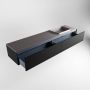 Mondiaz ERIN 200cm badmeubelset onderkast kleur Urban met 2 lades Wastafel RIDGE rechts zonder kraangaten kleur Dark grey ERIN11560 - Thumbnail 5