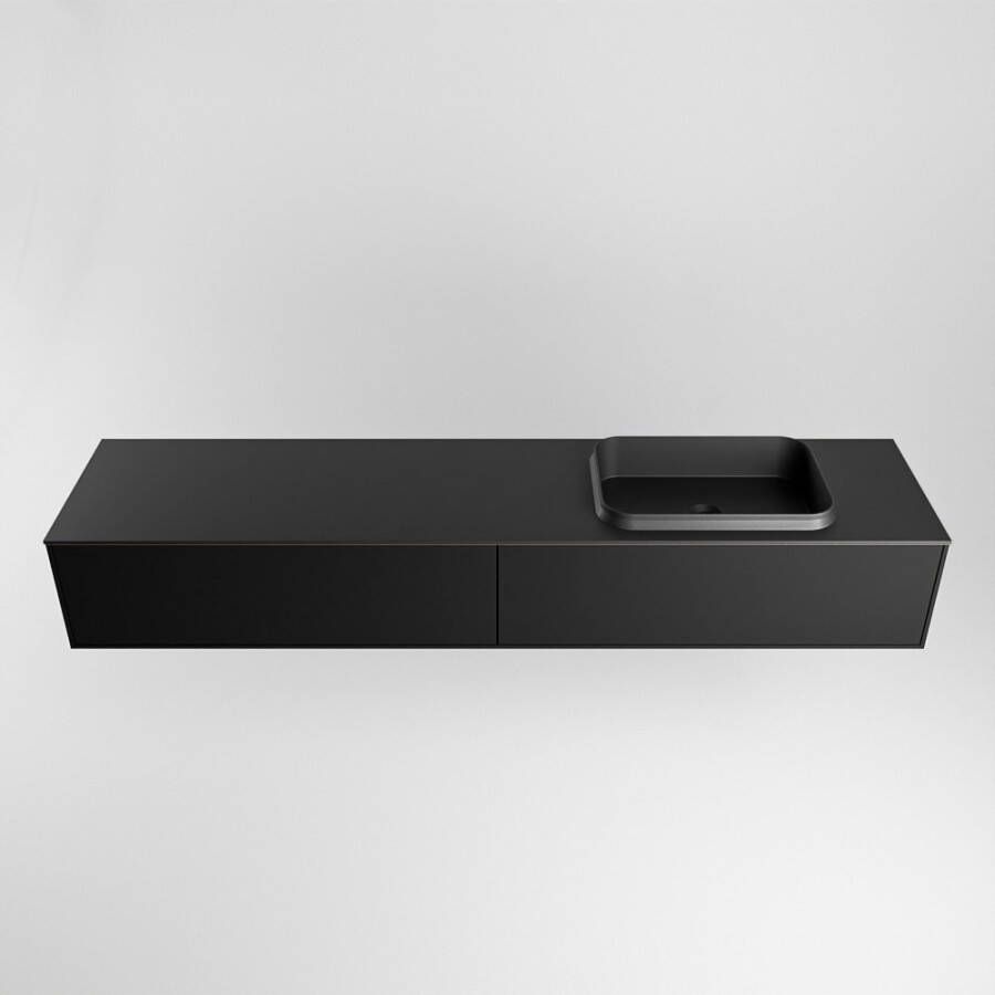 Mondiaz Erin badmeubel 200cm Urban Ridge wastafel Urban Rechts zonder kraangat