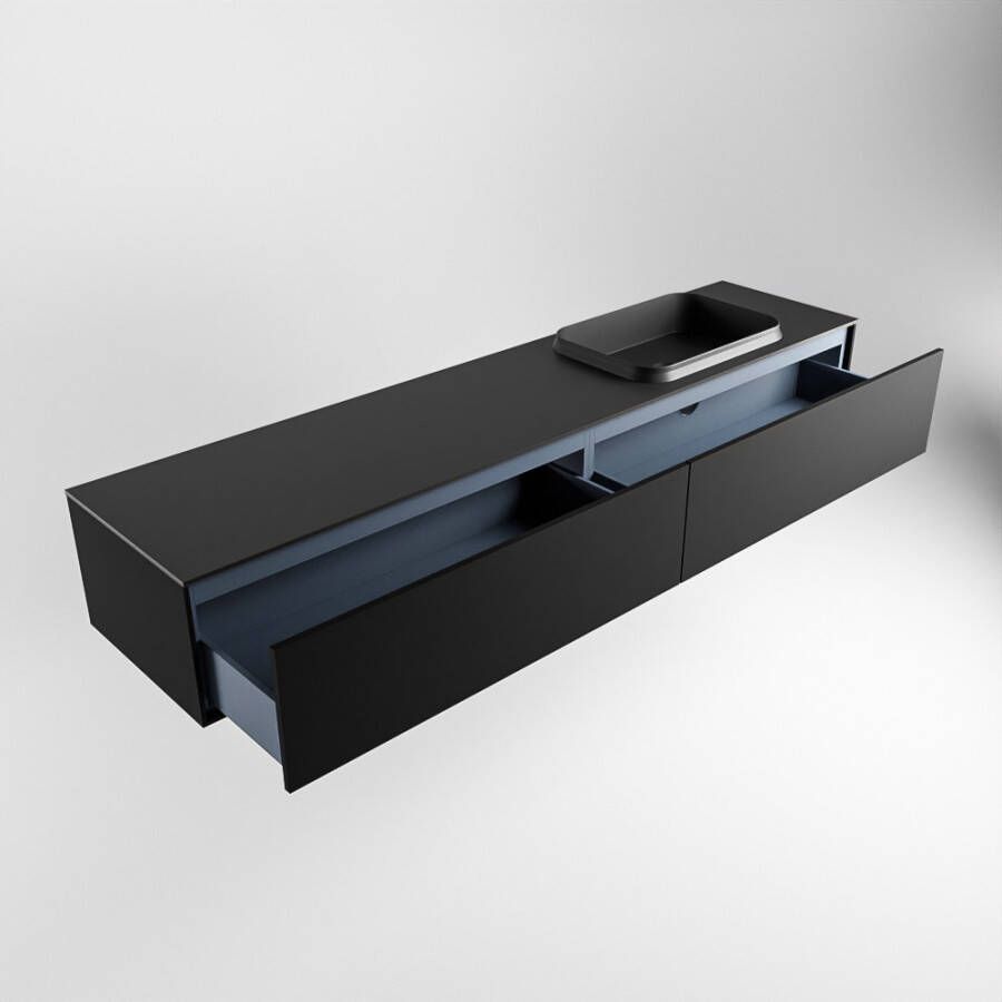 Mondiaz Erin badmeubel 200cm Urban Ridge wastafel Urban Rechts zonder kraangat