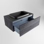 Mondiaz ERIN 80cm badmeubelset onderkast kleur Antracite met 1 lade Wastafel RIDGE midden zonder kraangaten kleur Urban ERIN11259 - Thumbnail 5