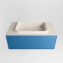 Mondiaz ERIN 80cm badmeubelset onderkast kleur Jeans met 1 lade Wastafel RIDGE midden zonder kraangaten kleur Linen ERIN12619 - Thumbnail 4