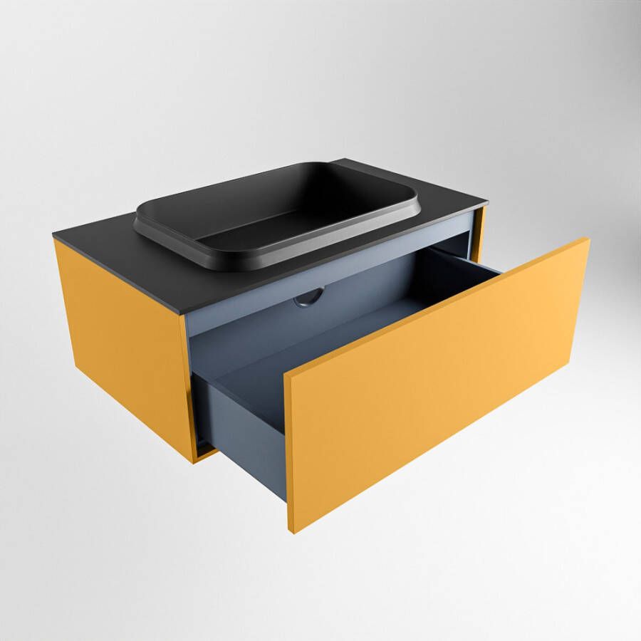 Mondiaz Erin badmeubel 80cm Ocher Ridge wastafel Urban Midden zonder kraangat