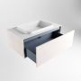 Mondiaz ERIN 80cm badmeubelset onderkast kleur Underlayment met 1 lade Wastafel RIDGE midden zonder kraangaten kleur Talc ERIN10647 - Thumbnail 5