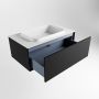 Mondiaz ERIN 80cm badmeubelset onderkast kleur Urban met 1 lade Wastafel RIDGE midden 1 kraangat kleur Talc ERIN10036 - Thumbnail 5