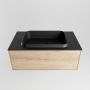 Mondiaz ERIN 80cm badmeubelset onderkast kleur Washed oak met 1 lade Wastafel RIDGE midden 1 kraangat kleur Urban ERIN11430 - Thumbnail 4