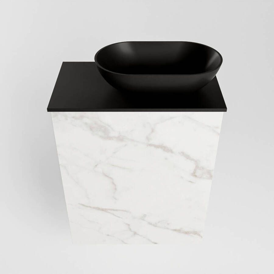 Mondiaz Fowy fonteinmeubel 40cm Carrara Waskom rechts Urban Urban met 1 kraangat