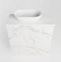 Mondiaz Fowy toiletmeubel 50x50x23cm Carrara mat 1 kraangat wasbak: links 1 deur solid surface met blad Melamine kleur wasbak: wit FOWY59004Carraratalc - Thumbnail 5