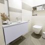 Mondiaz OLAN Toiletmeubel 100x30x40cm met 1 kraangaten 1 lades cale mat Wastafel Lex midden Solid Surface Wit FK75342654 - Thumbnail 5